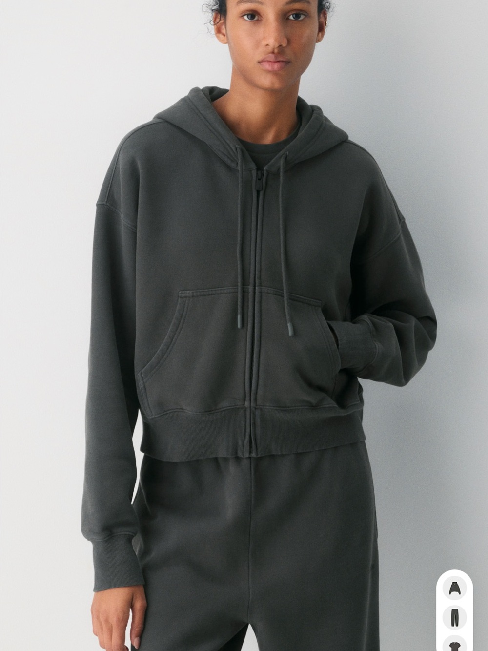 Cozy Sweatfleece Boyfriend Boxy Zip Hoodie